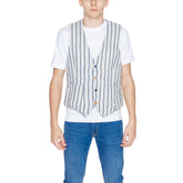 Gianni Lupo Beige Cotton Waistcoat -  Vests for Men Suits -  Gianni Lupo.